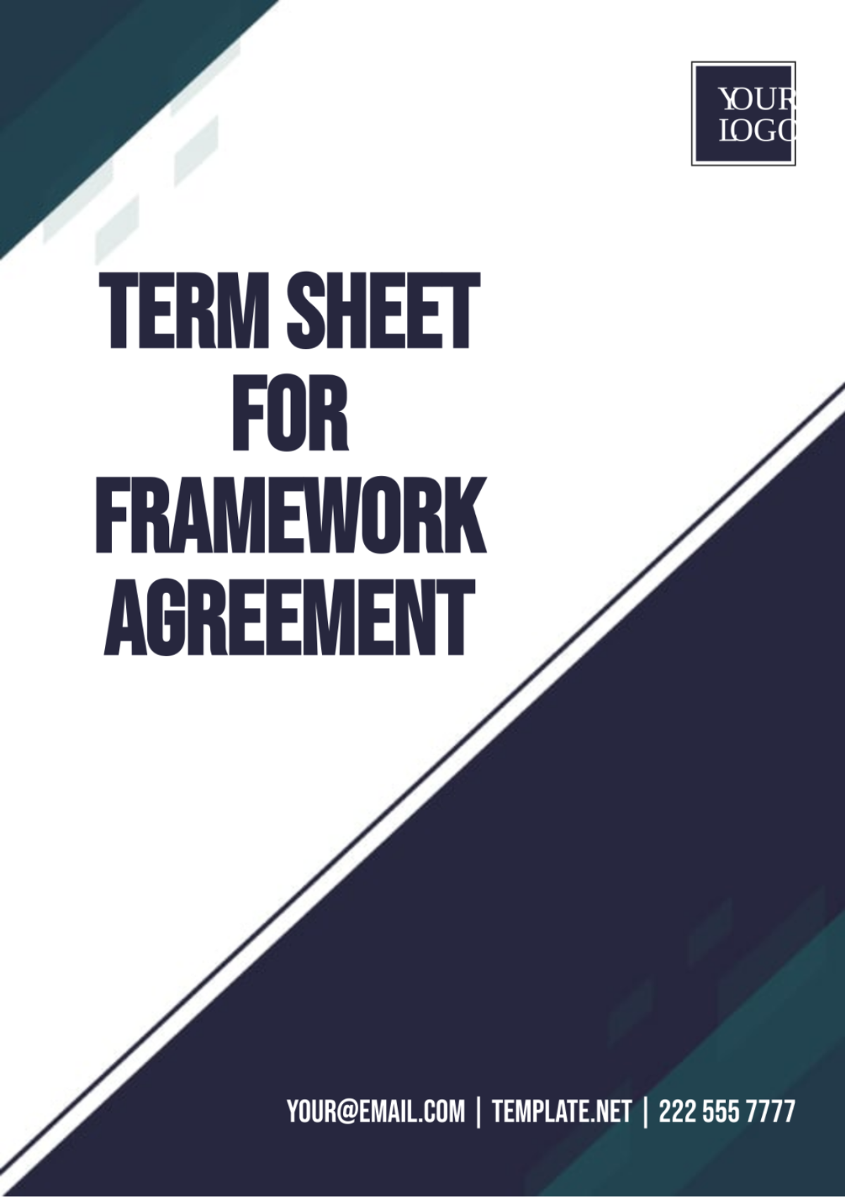 Term Sheet for Framework Agreement Template