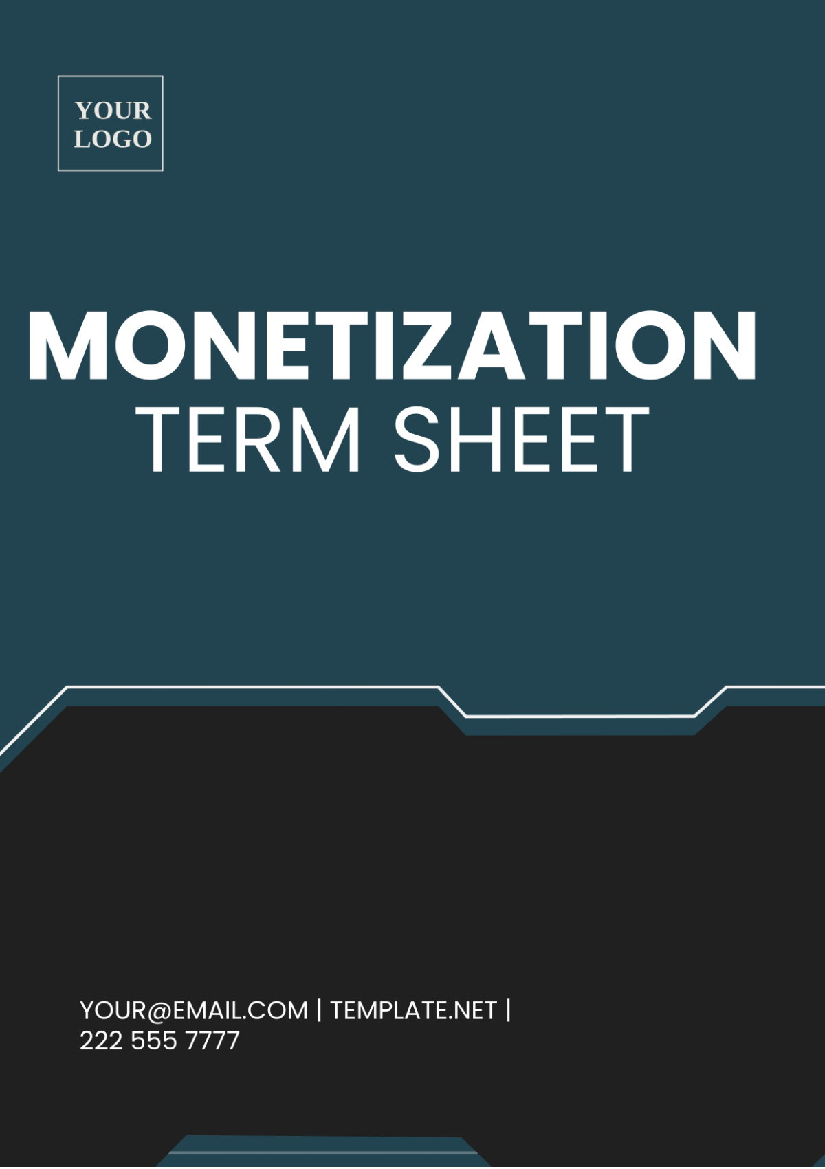 Monetization Term Sheet Template