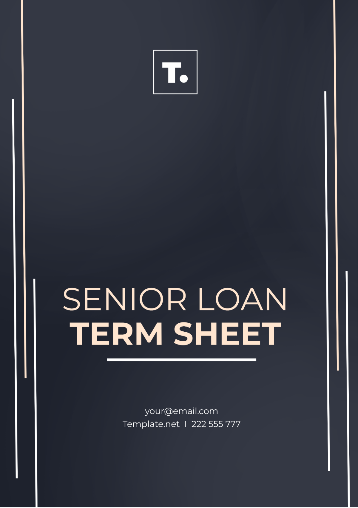 Senior Loan Term Sheet Template