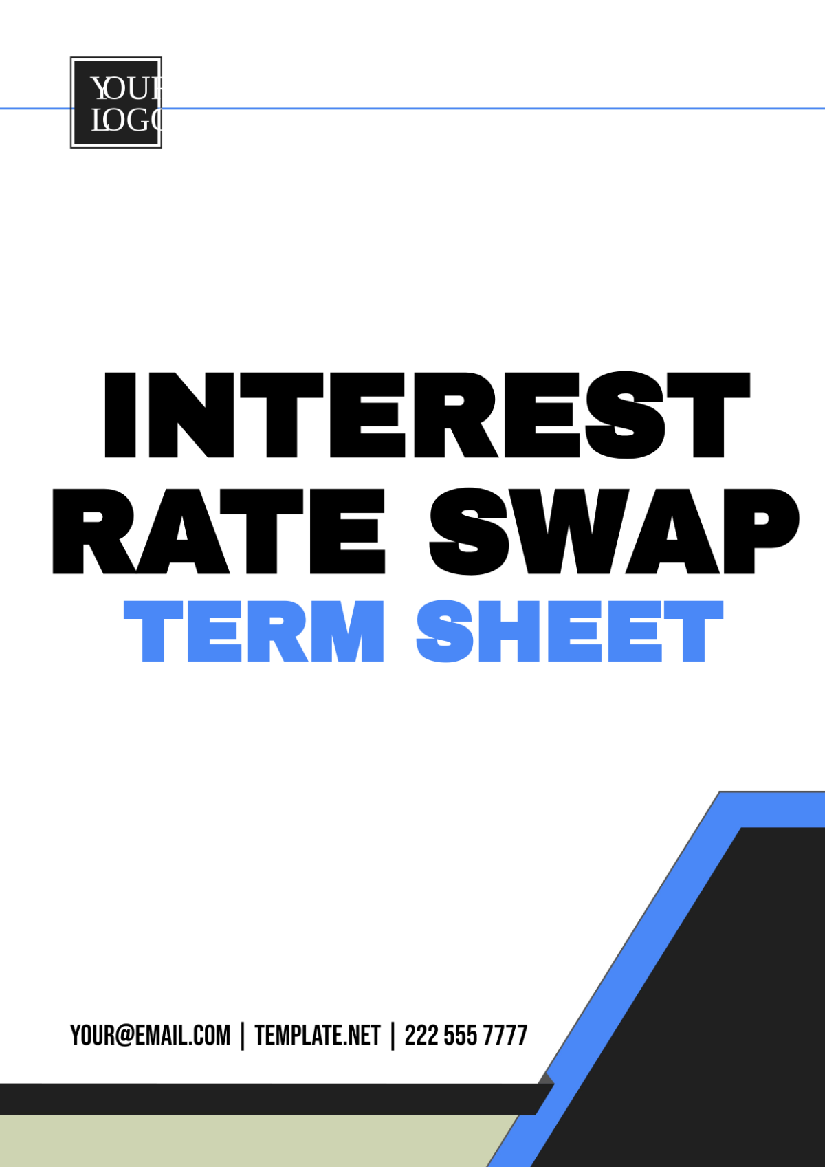 Interest Rate Swap Term Sheet Template