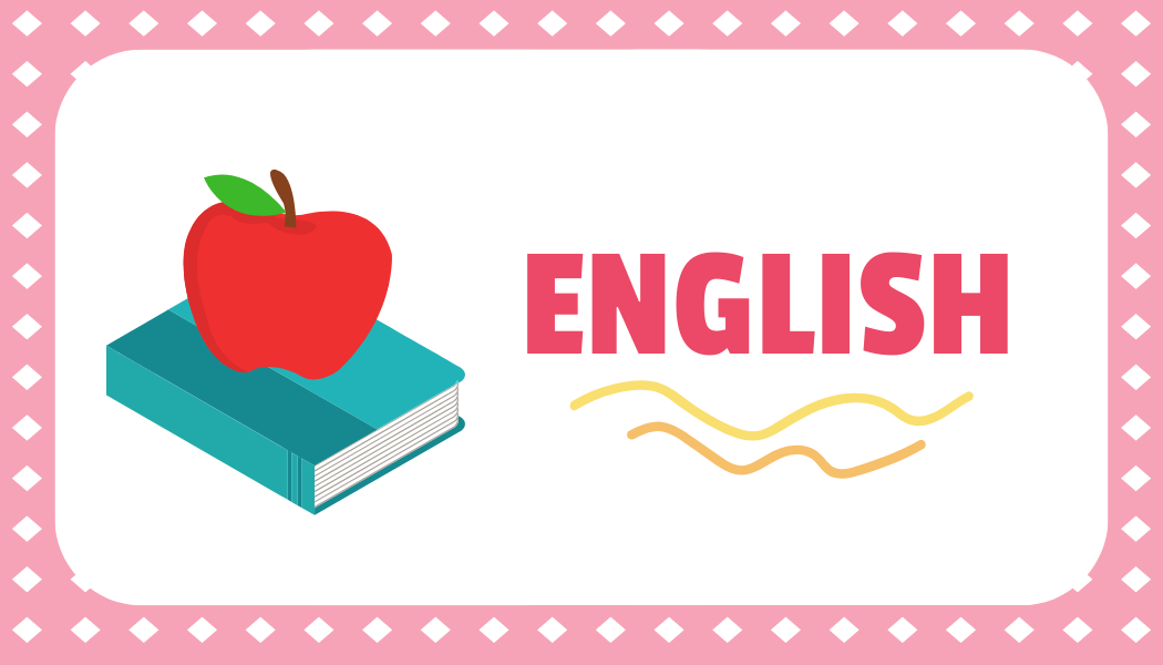English Book Label Template