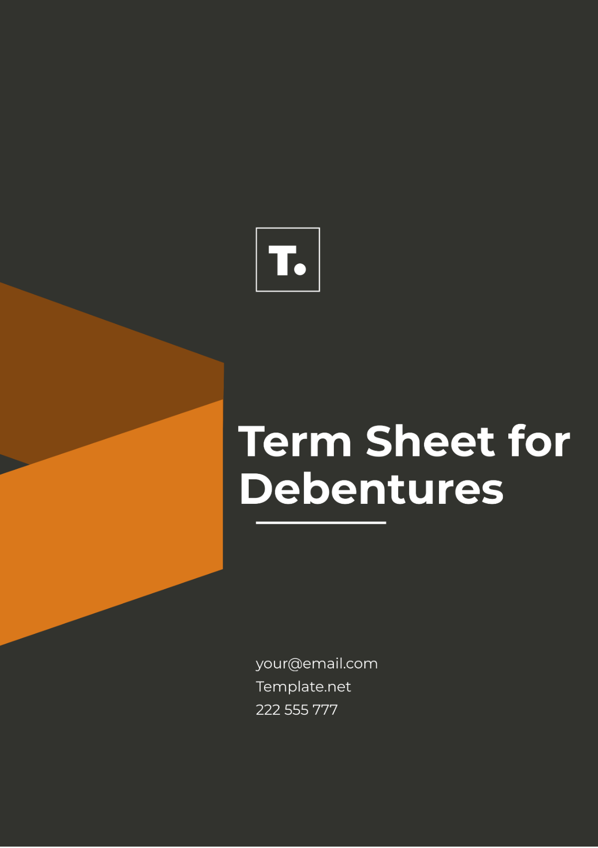 Term Sheet for Debentures Template