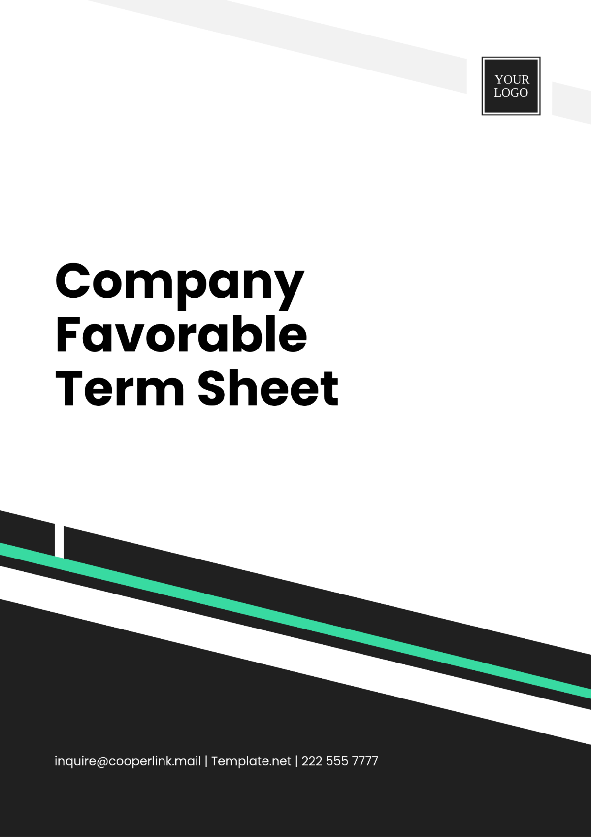 Company Favorable Term Sheet Template