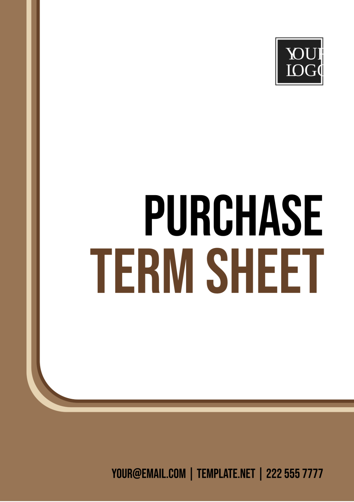 Purchase Term Sheet Template