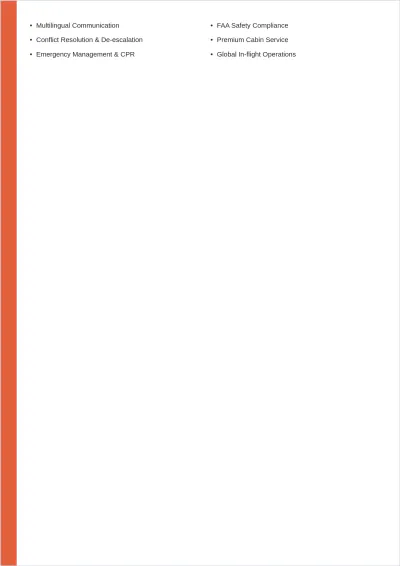 Free Flight Attendant ATS Resume Summary Template, AI Resume Builder