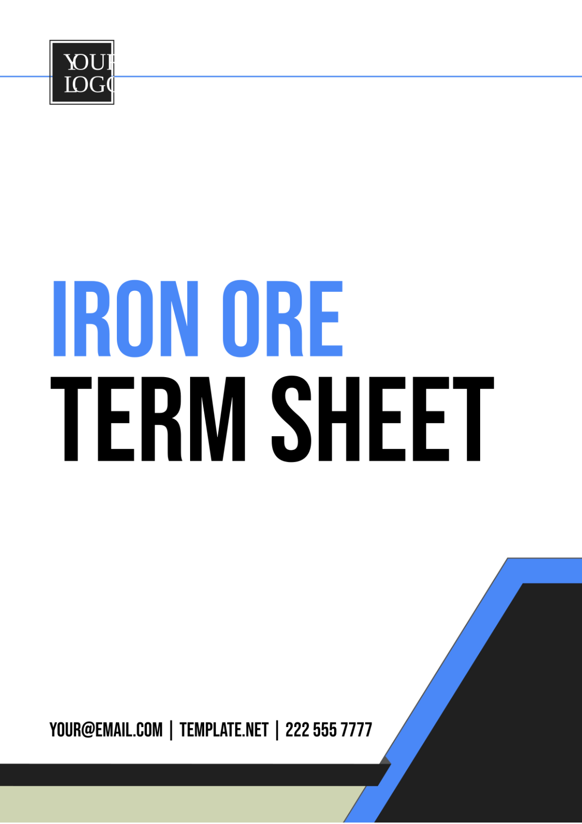 Iron Ore Term Sheet Template