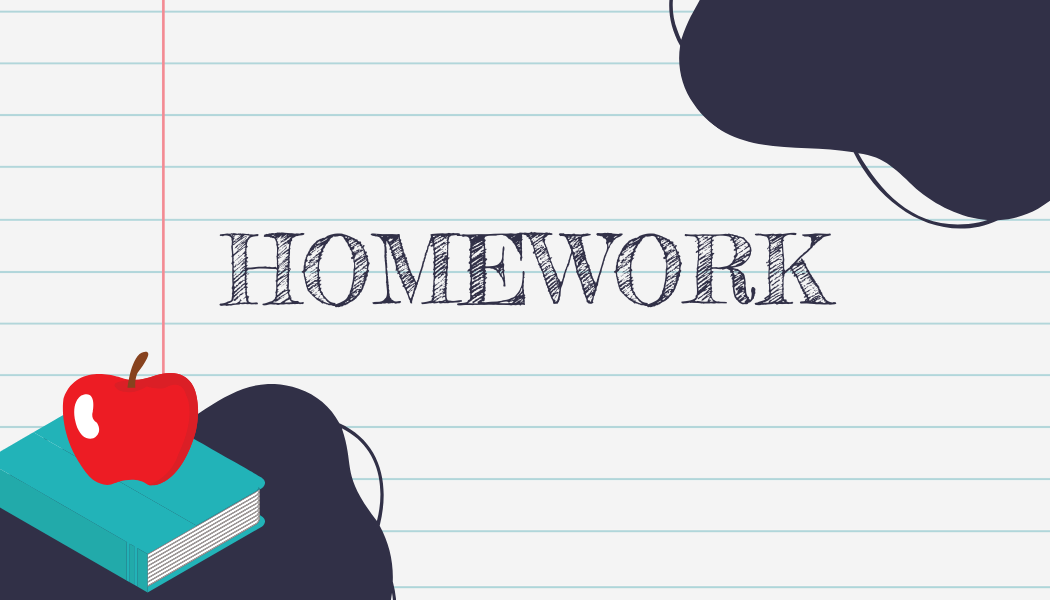 Homework Book Label Template