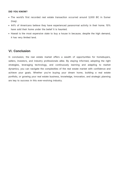 Free Real Estate Article Template to Edit Online