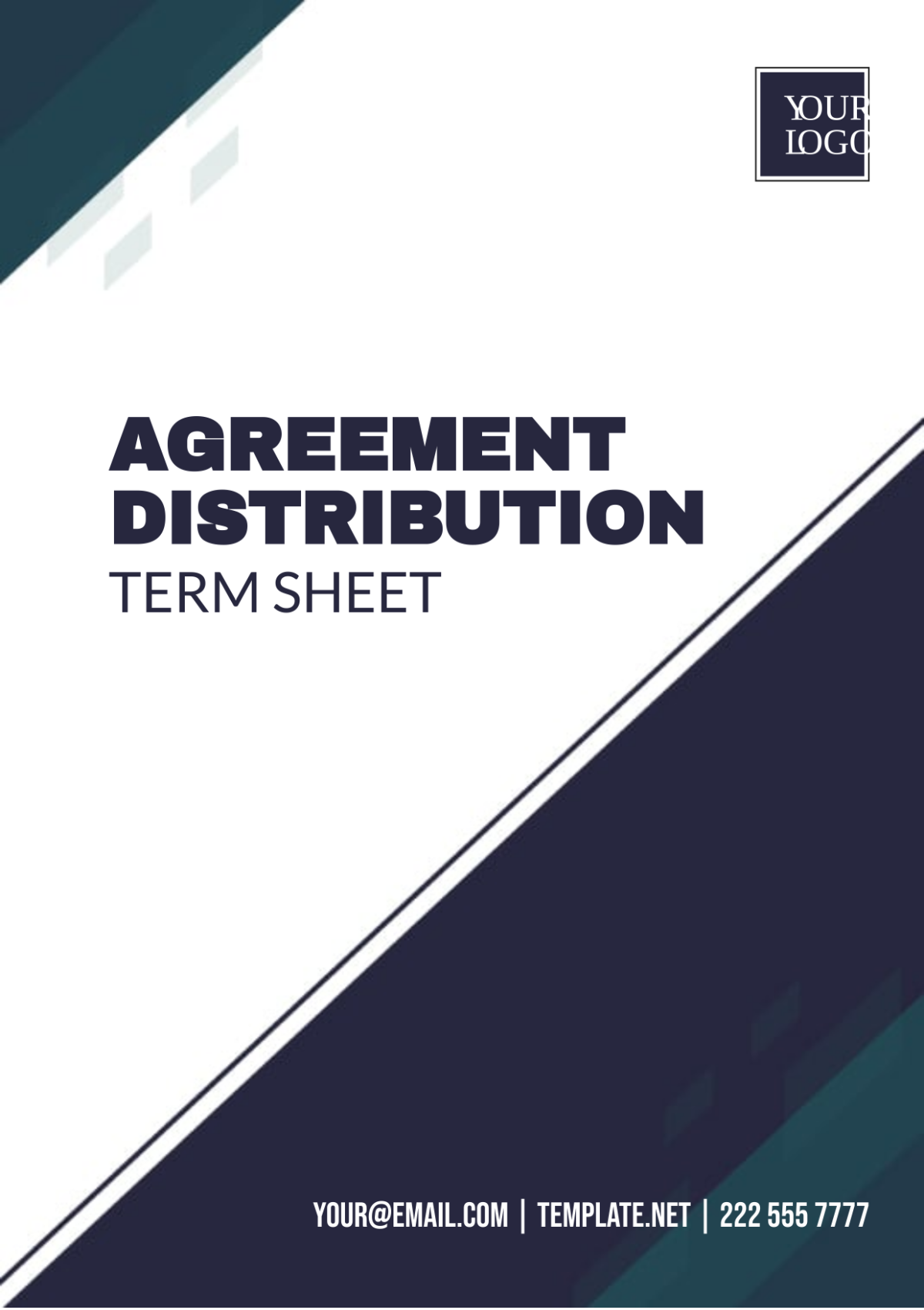 Agreement Distribution Term Sheet Template