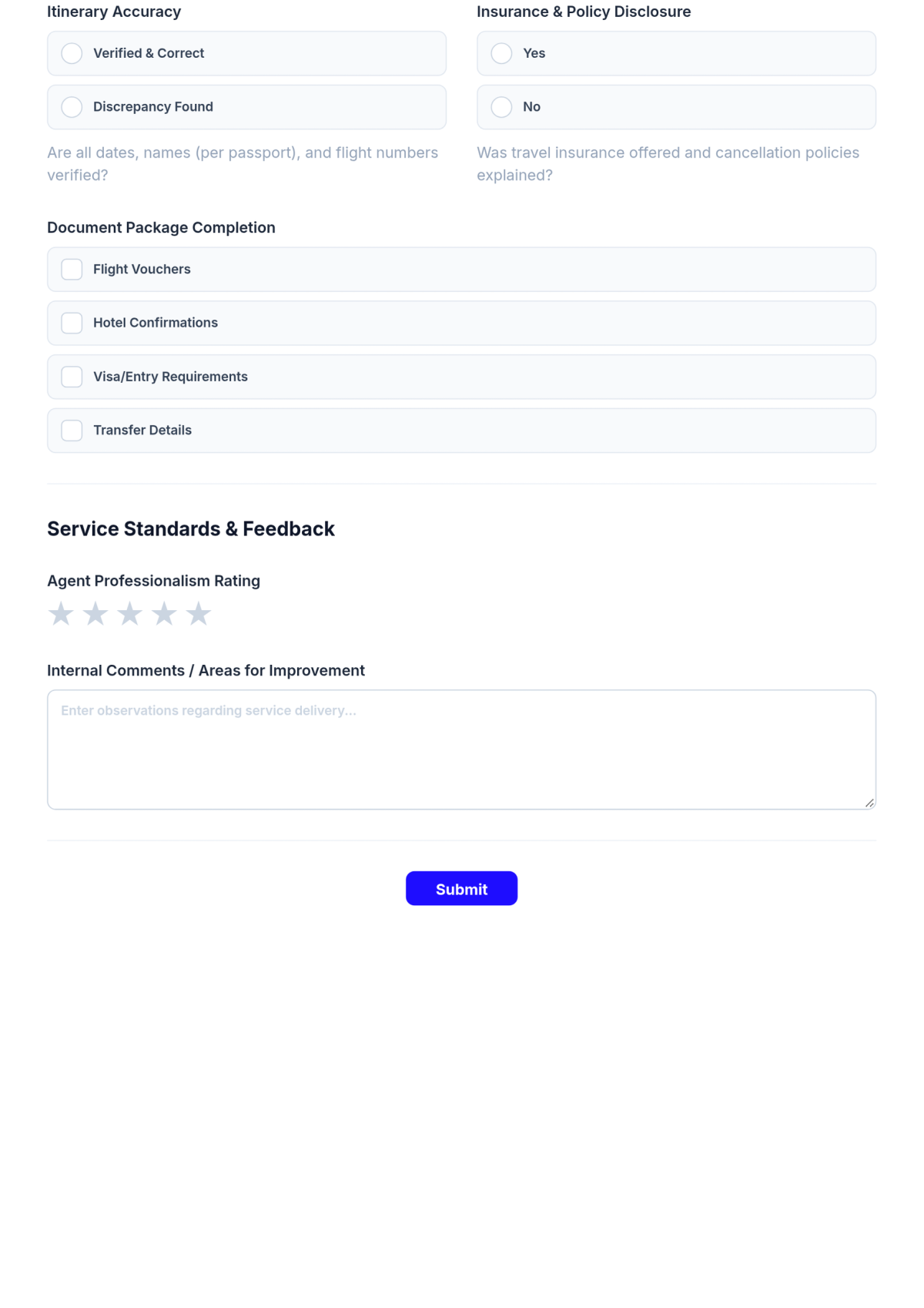 Free Travel Agency Customer Service Checklist Template & AI Maker Free Travel Agency Customer Service Checklist Template & AI Maker