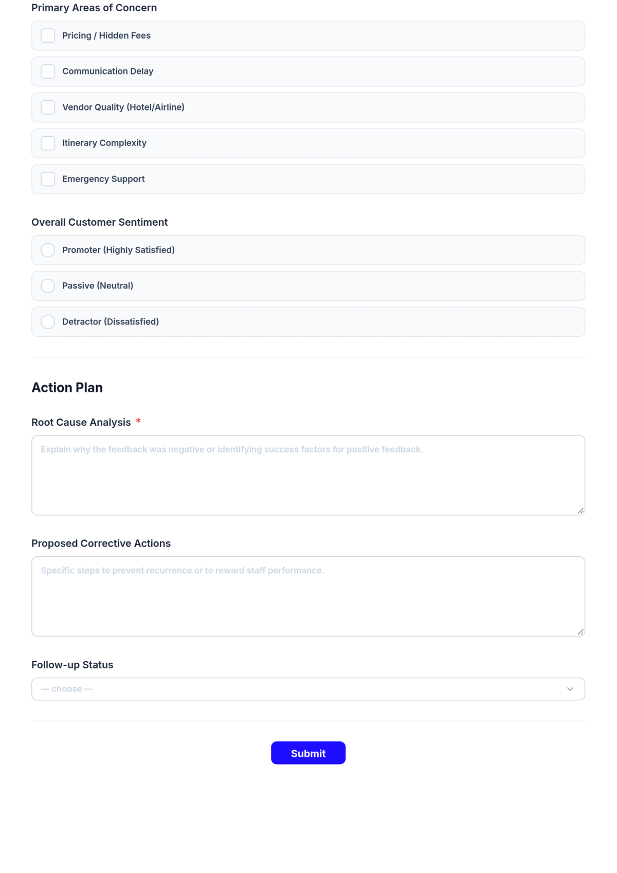 Free Travel Agency Feedback Analysis Checklist Template & AI Maker Free Travel Agency Feedback Analysis Checklist Template & AI Maker