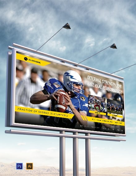 Free Sports Billboard Banner Template