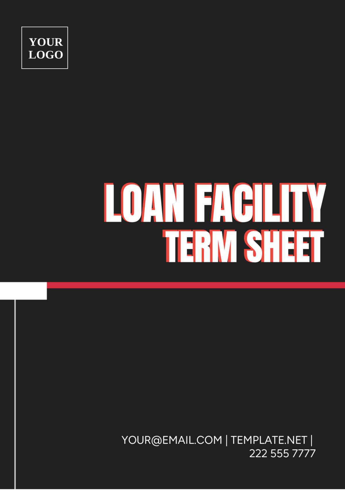 Loan Facility Term Sheet Template