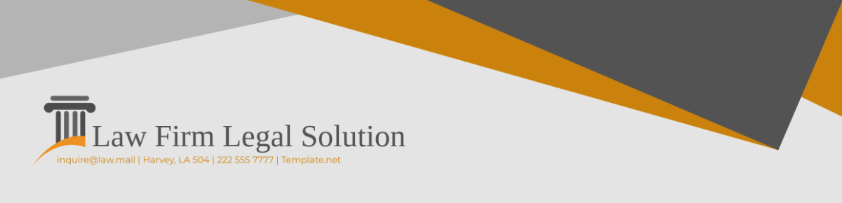 Free Law Firm Legal Solutions Header Template