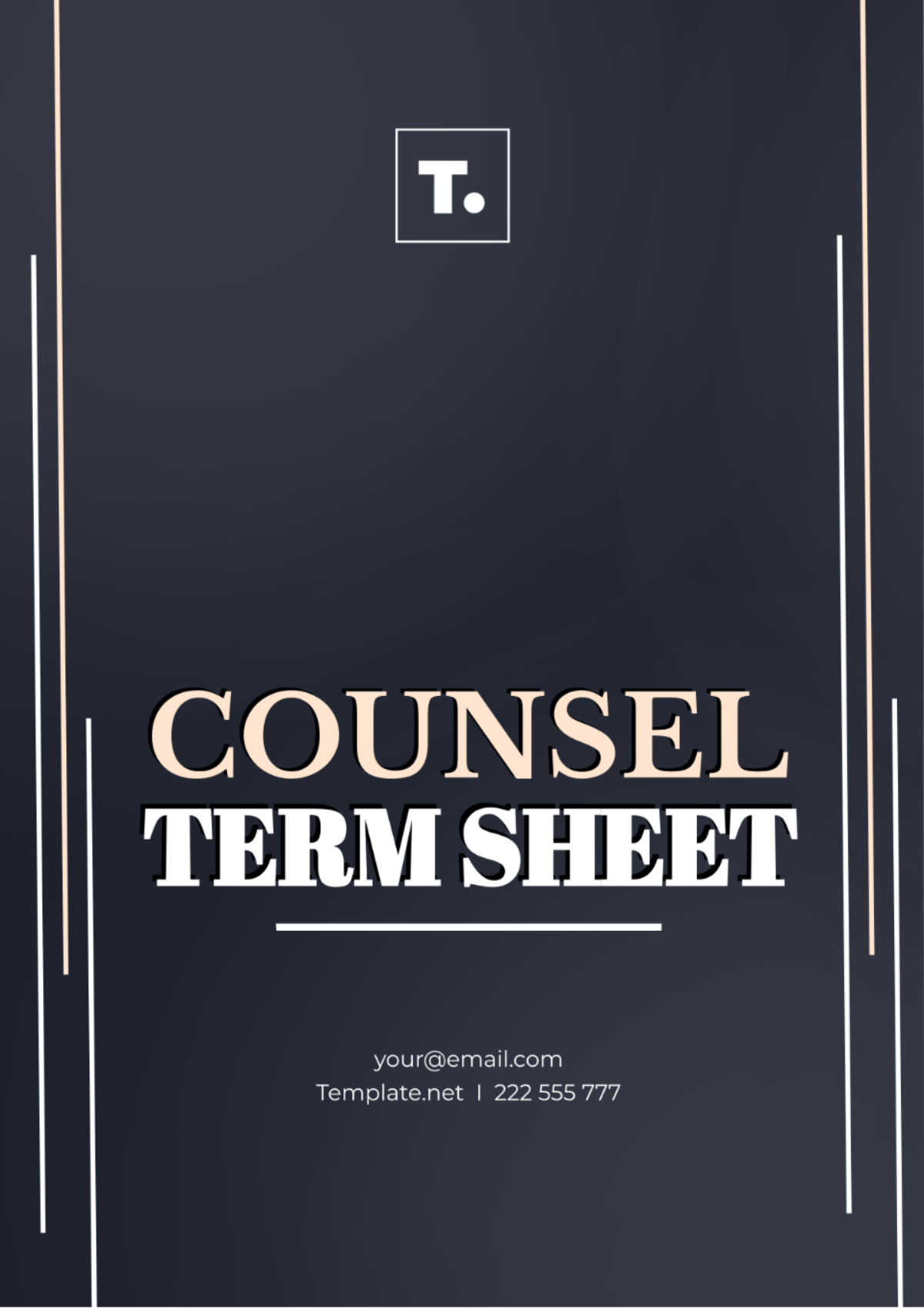 Counsel Term Sheet Template