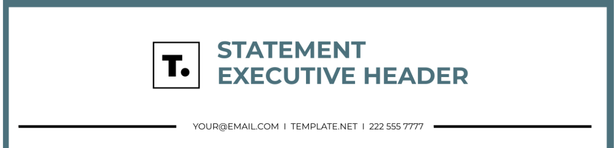 Statement Executive Header Template