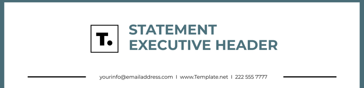 Statement Executive Header