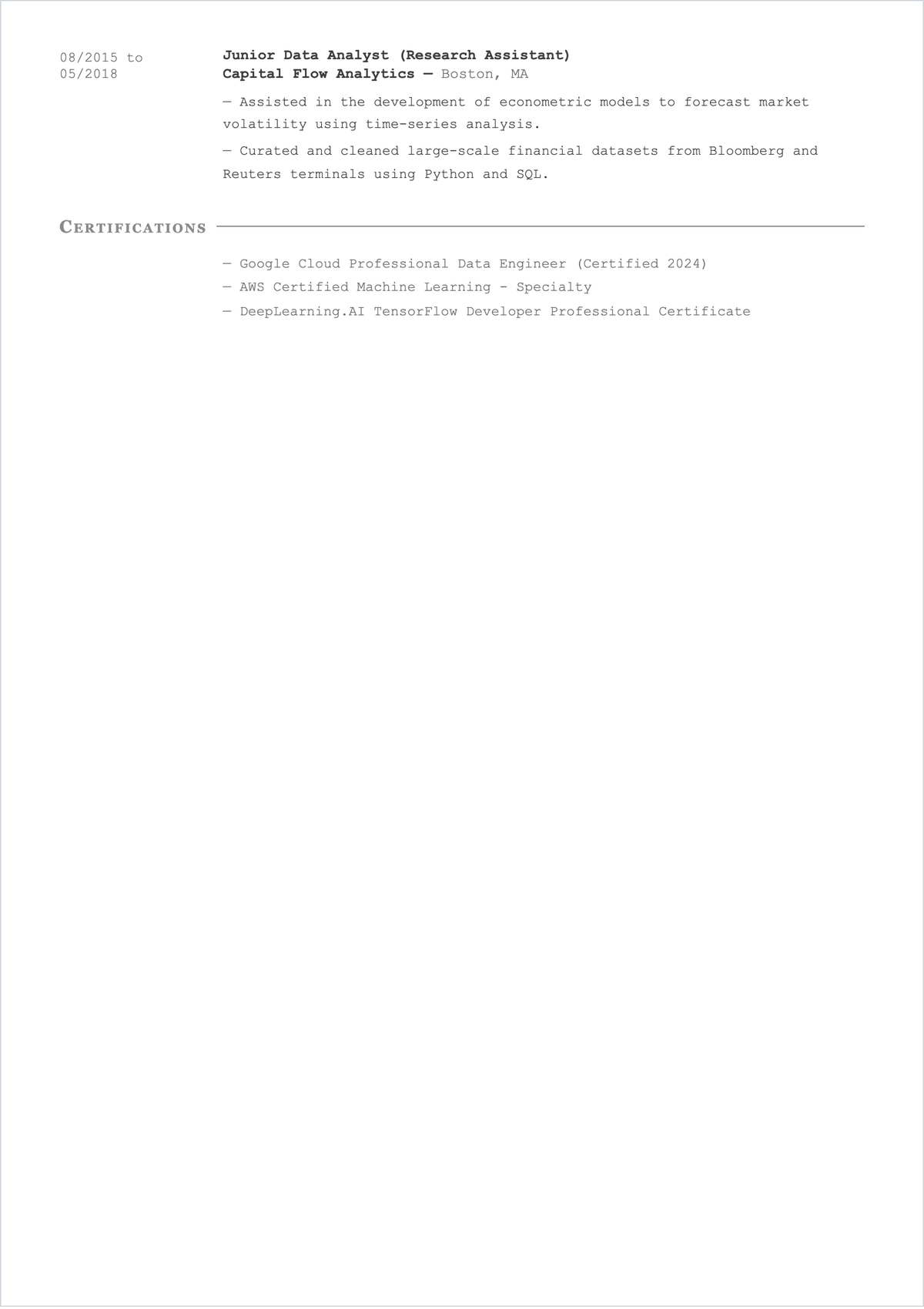 Free Data Scientist ATS Resume Summary Template, AI Resume Builder