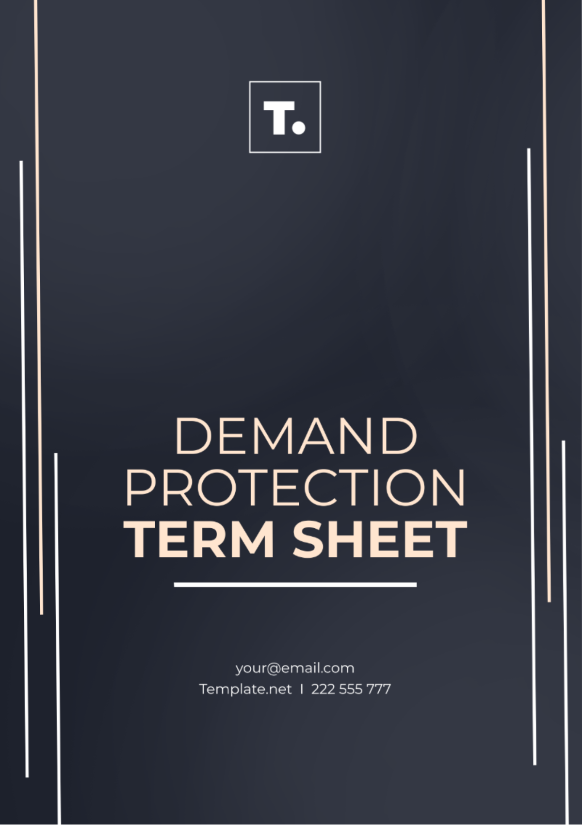 Demand Protection Term Sheet Template