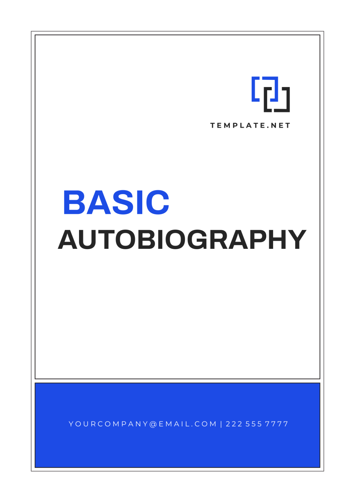Basic Autobiography Template
