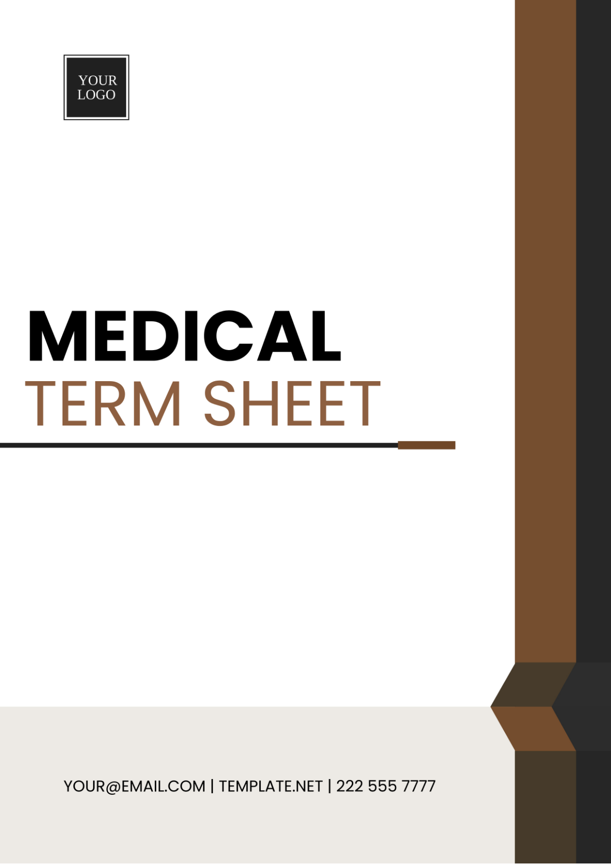 Medical Term Sheet Template