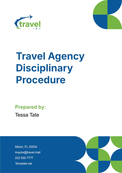 Free Travel Agency Disciplinary Procedure Template to Edit Online
