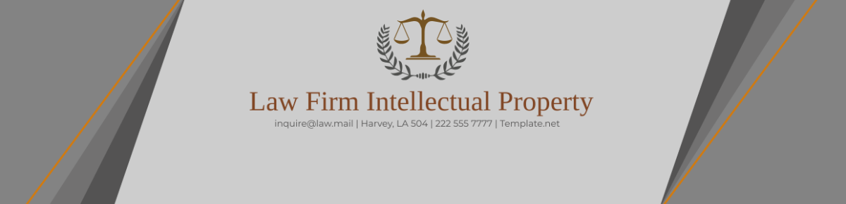 Law Firm Intellectual Property Header Template