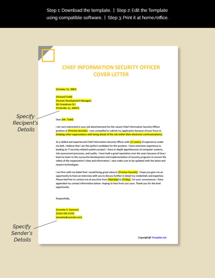 cover letter examples information security