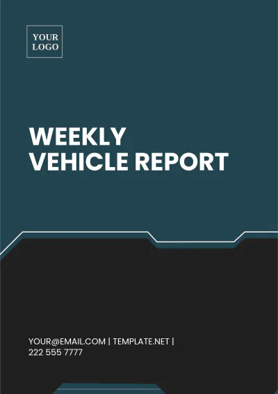 Free Weekly Vehicle Report Template to Edit Online