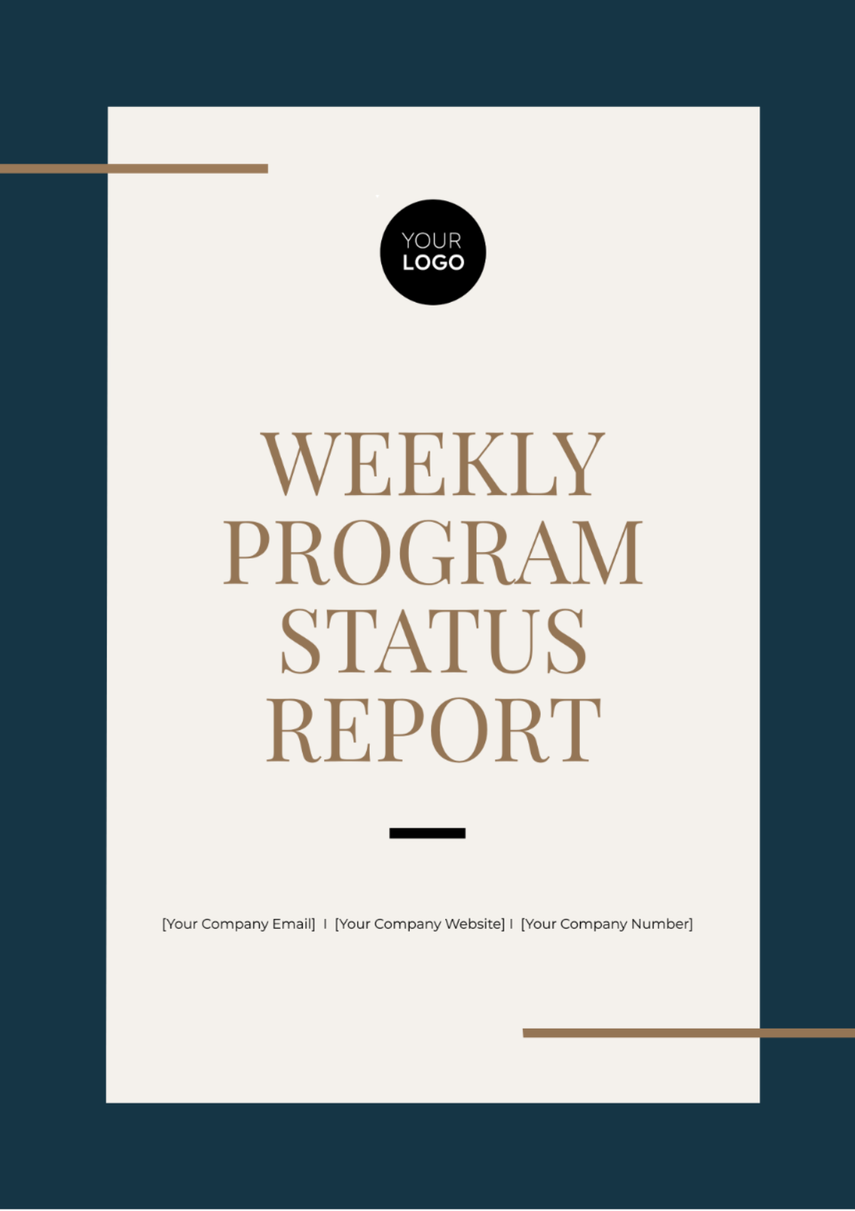 Weekly Program Status Report Template - Edit Online & Download