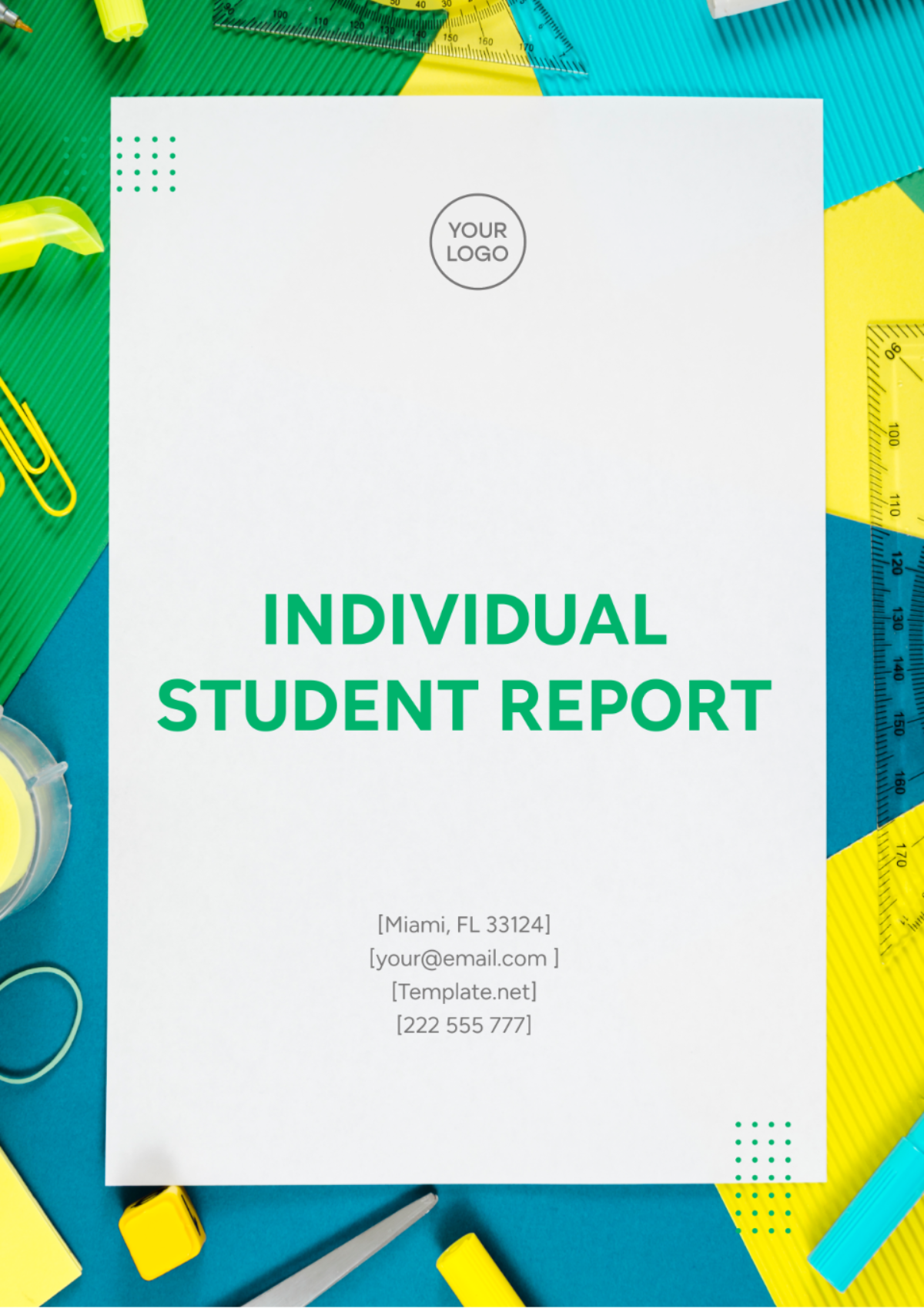 Individual Student Report Template