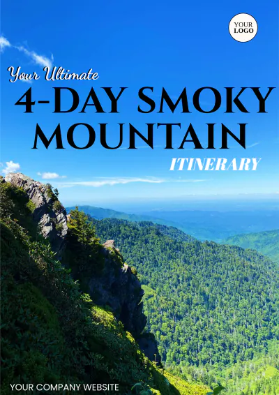 Free 4 Day Smoky Mountain Itinerary Template to Edit Online