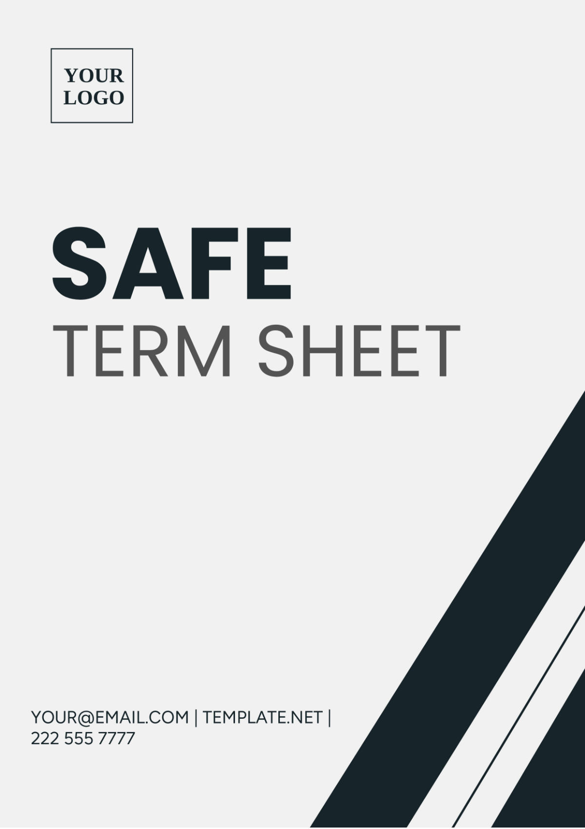 Safe Term Sheet Template Edit Online Download Example Template net
