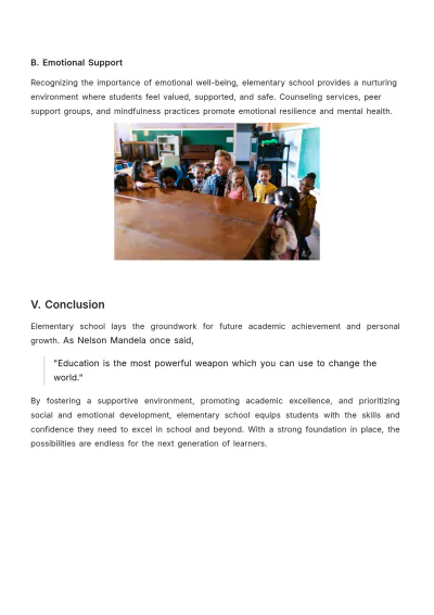 Free Elementary School Article Template to Edit Online