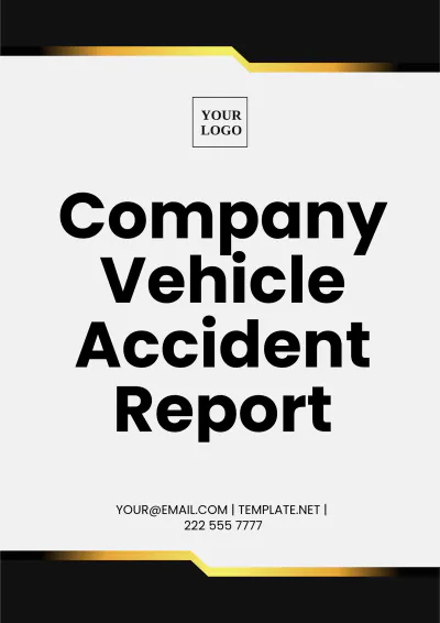 Free Company Vehicle Accident Report Template to Edit Online