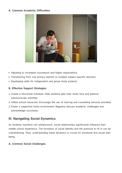 Free Middle School Article Template to Edit Online