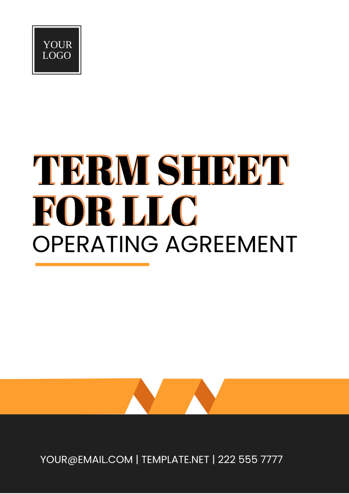 Term Sheet for LLC Operating Agreement Template - Edit Online & Download