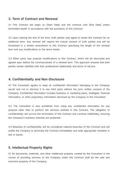 Free Travel Agency Consulting Contract Template to Edit Online