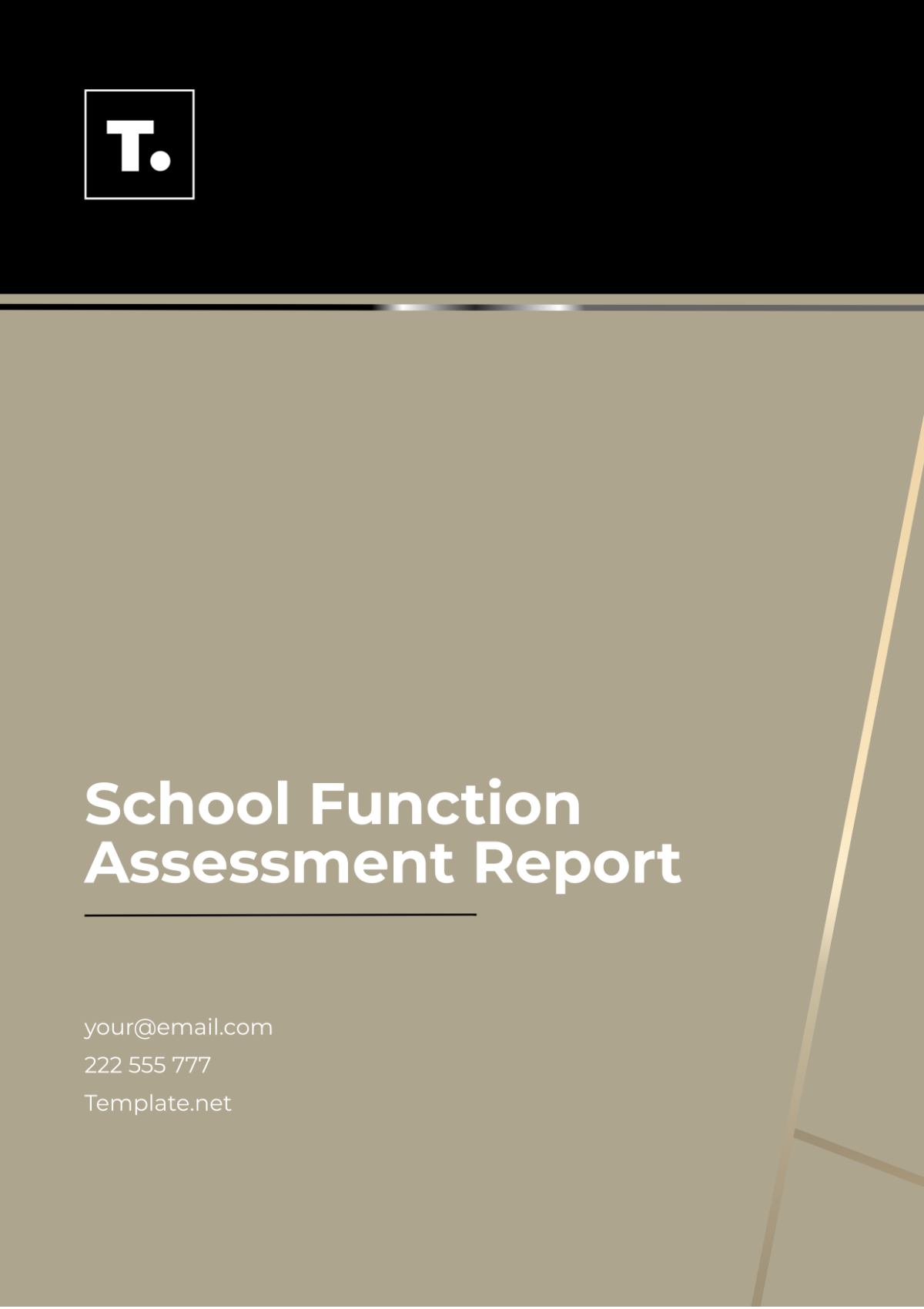 School Function Assessment Report Template
