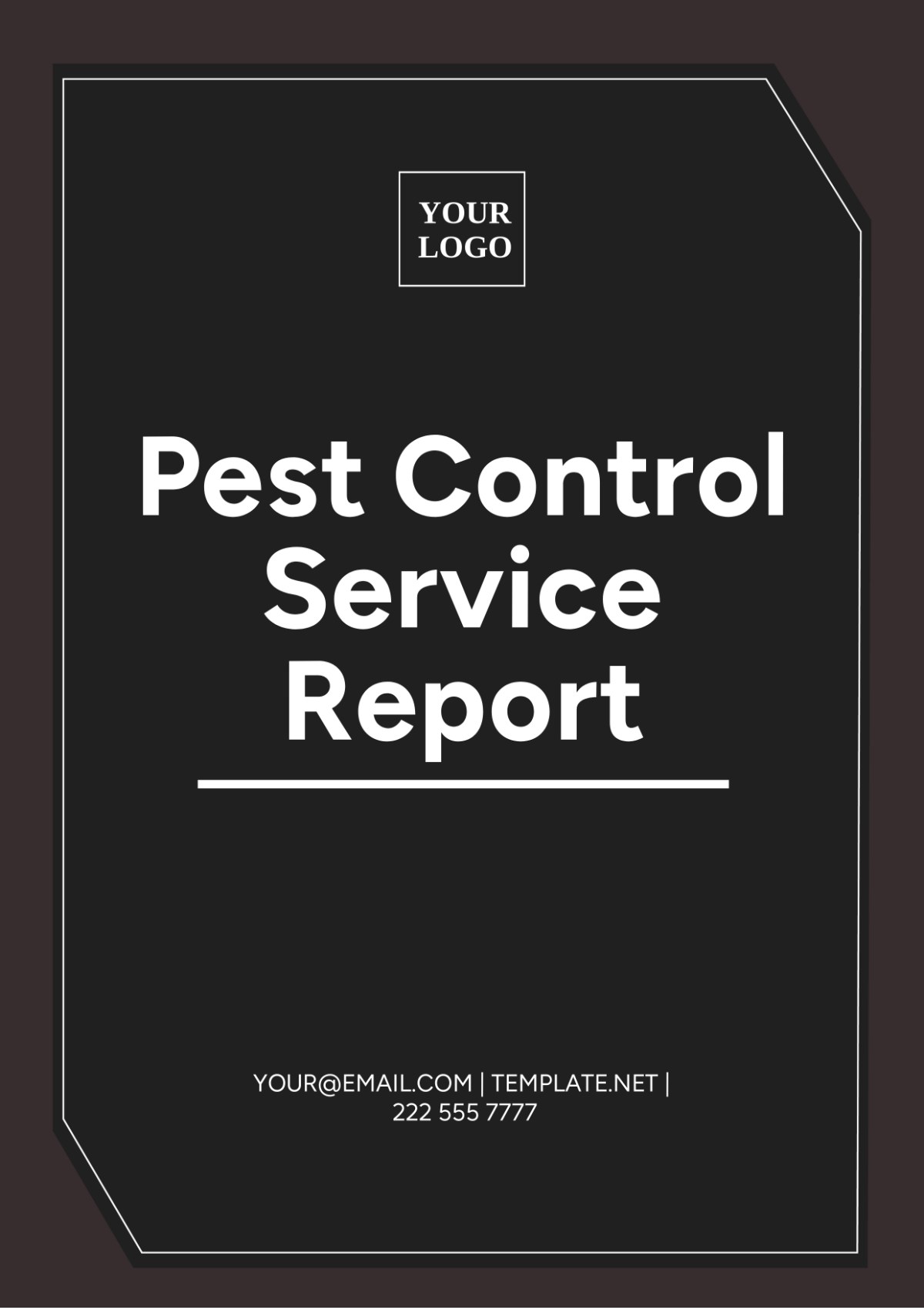 Pest Control Service Report Templates - Edit Online & Download Example ...