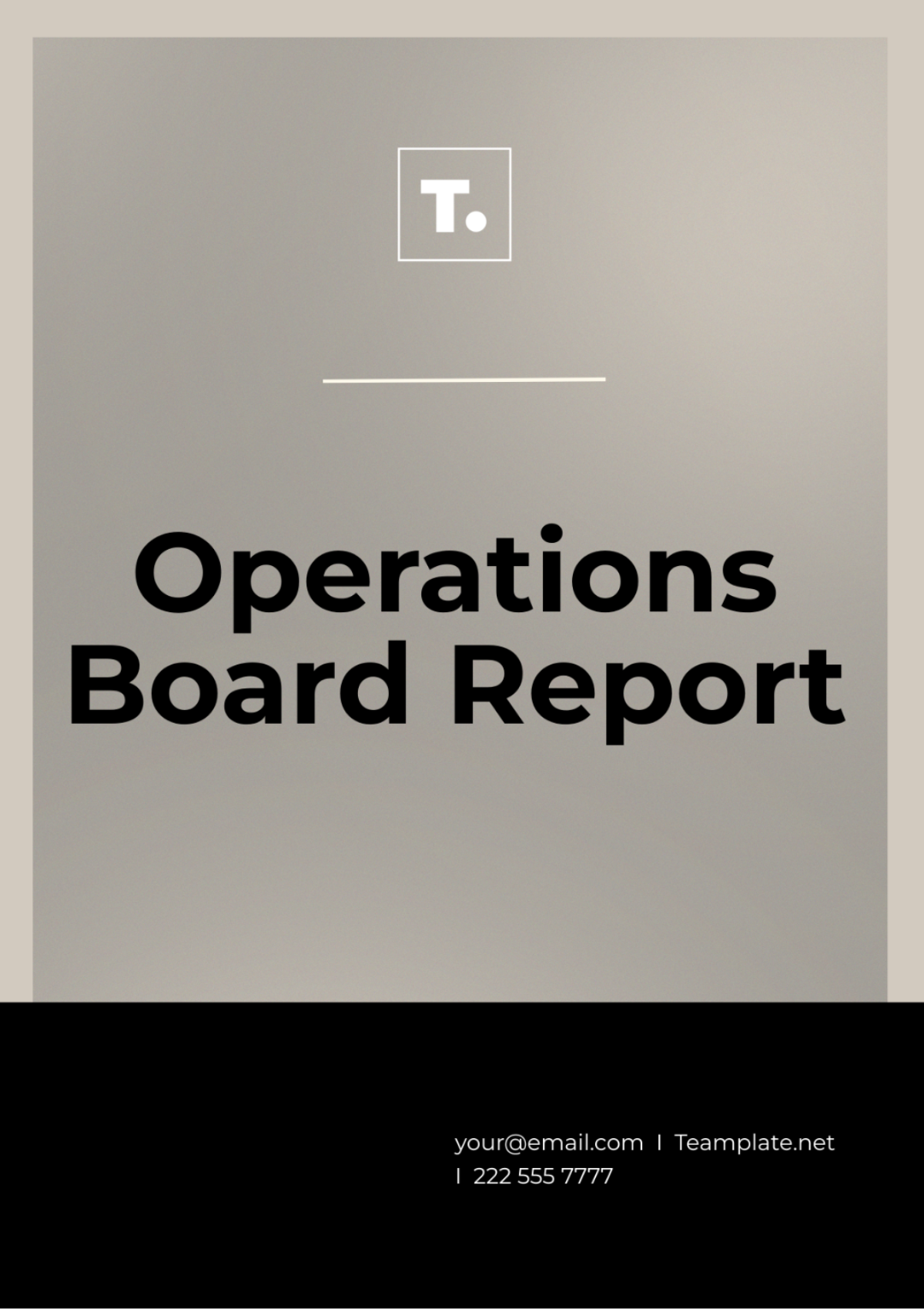 Operations Board Report Template