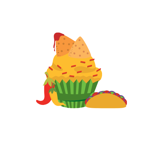 Cinco De Mayo Cupcake Clipart Template