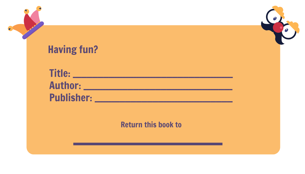 Free Comedy Book Label Template