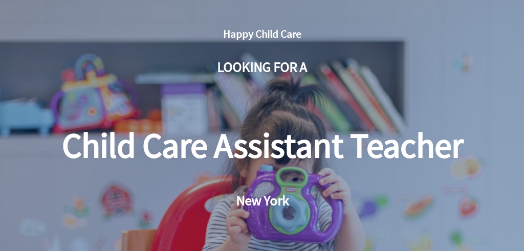 Free Child Care Assistant Teacher Job Description Template.jpe