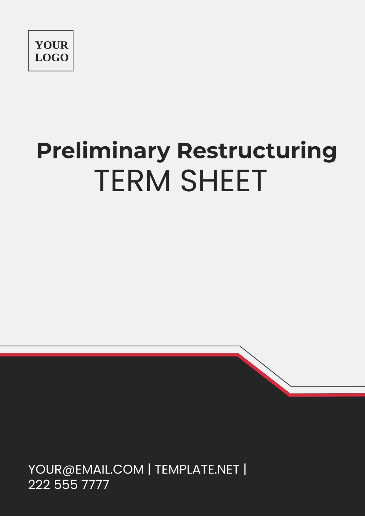 Free Preliminary Restructuring Term Sheet Template - Edit Online ...