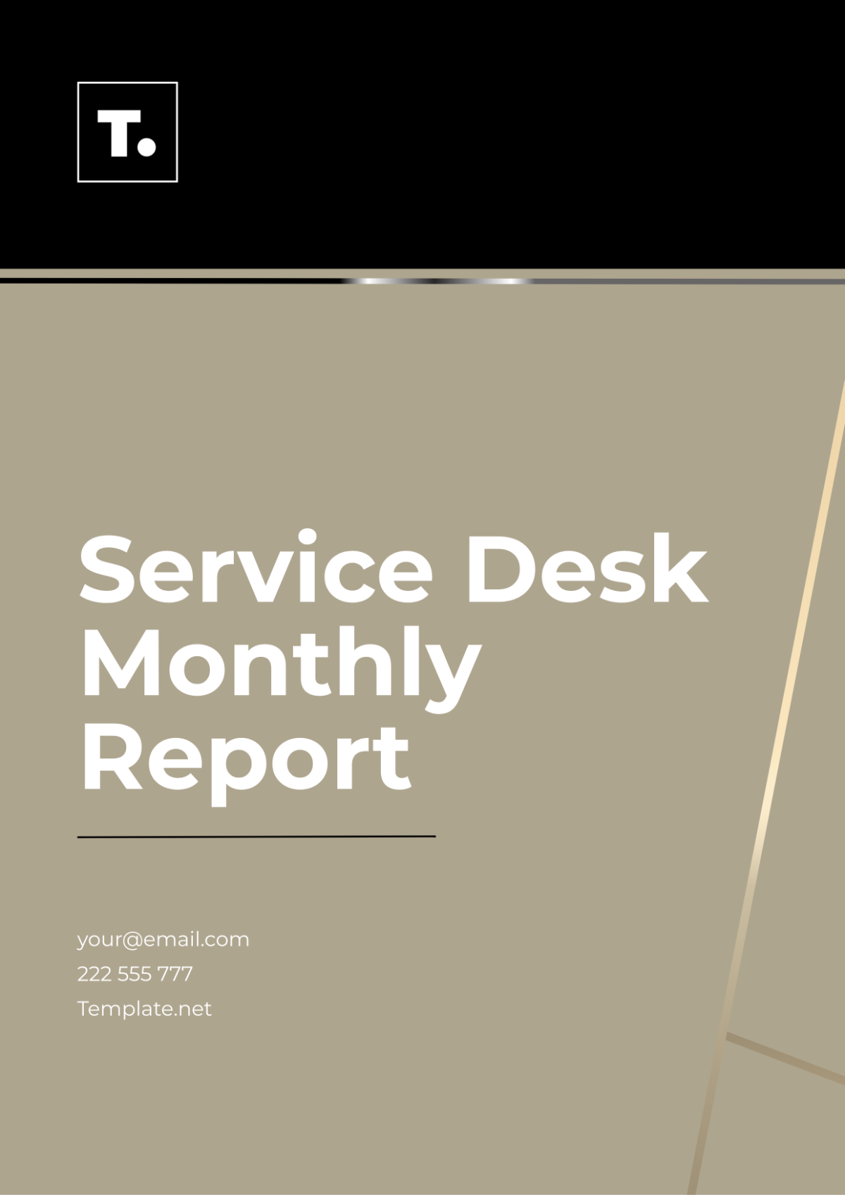 Service Desk Monthly Report Template - Edit Online & Download