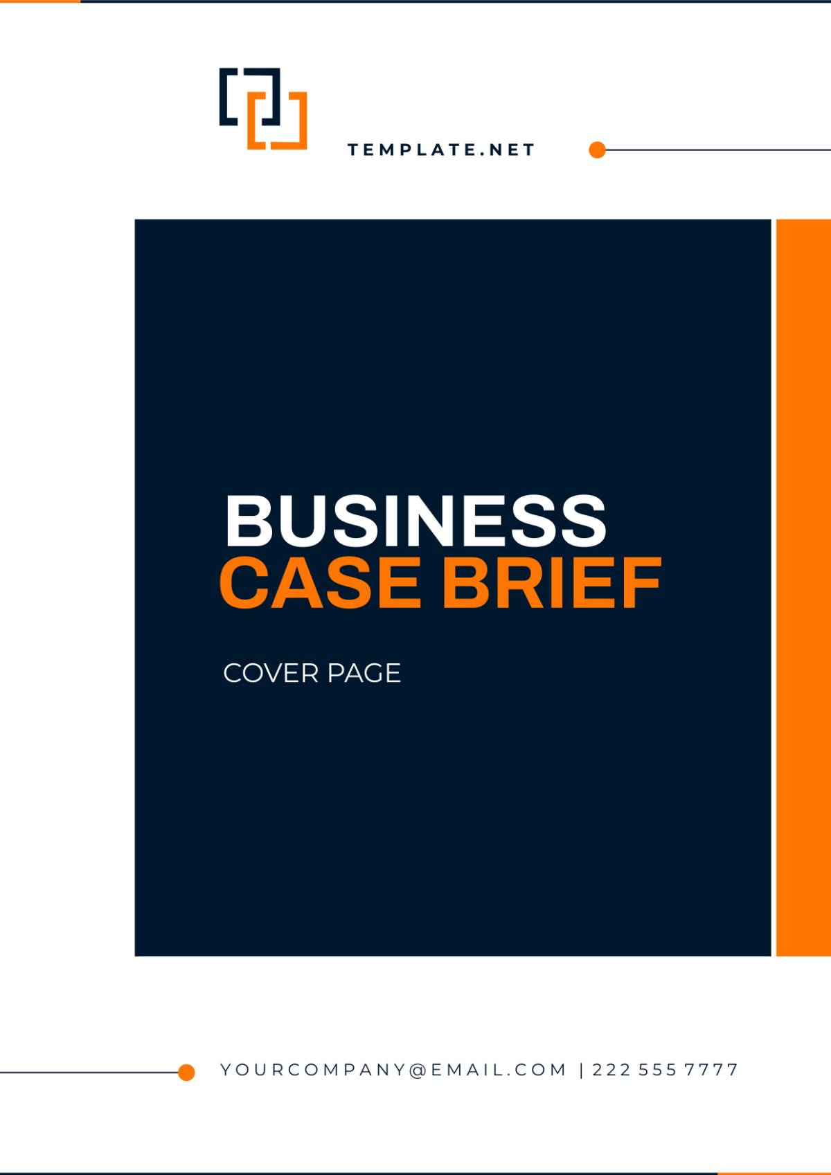 Business Case Brief Cover Page