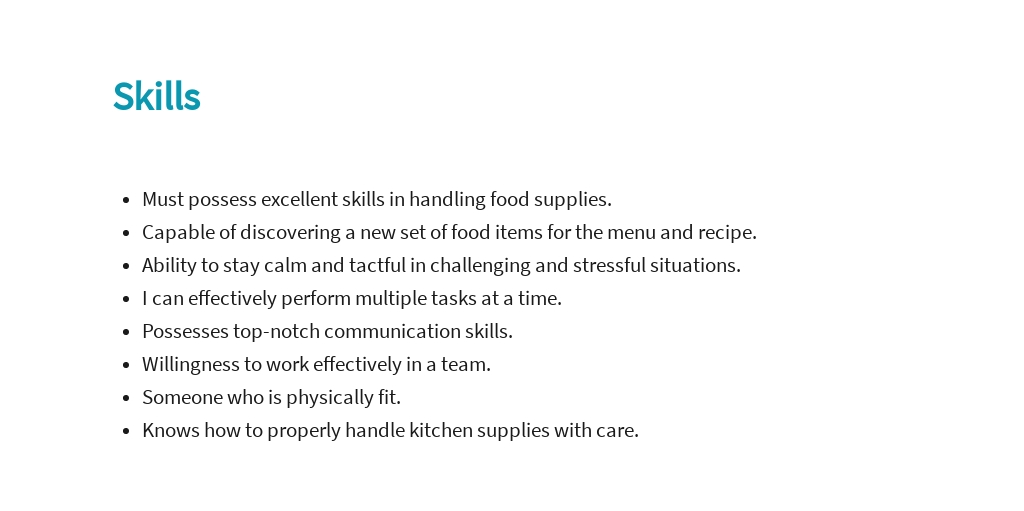 Free Child Care Cook Job Description Template 4.jpe