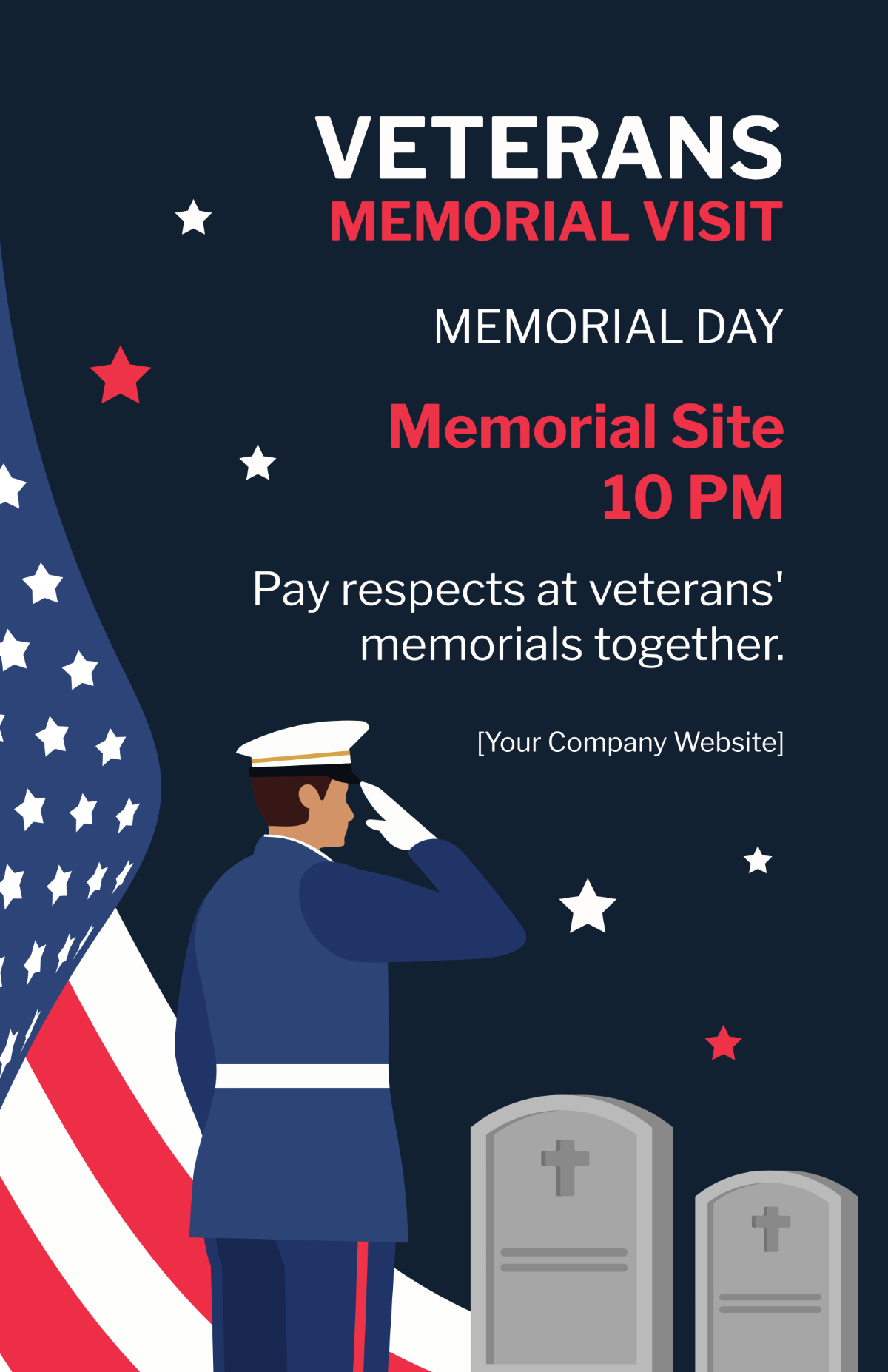 Memorial Day Poster Template