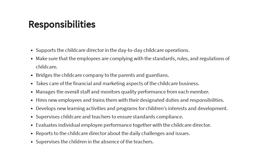 Free Child Care Assistant Director Job Description Template 3.jpe